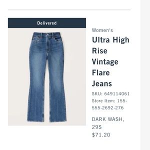 Abercrombie vintage flare jean